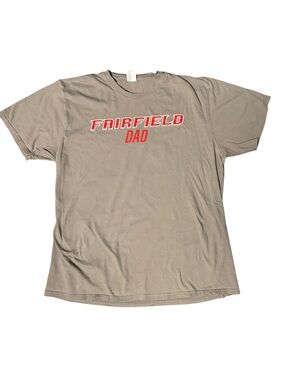 Fairfield University Dad Shirt Large  College Graphic Tee Grey
